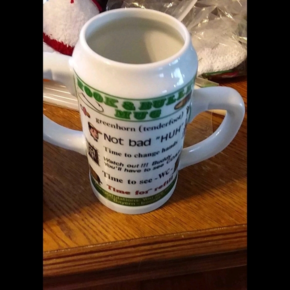 VINTAGE SCHEDEL DOUBLE HANDLED BEER STEIN - Picture 2 of 3